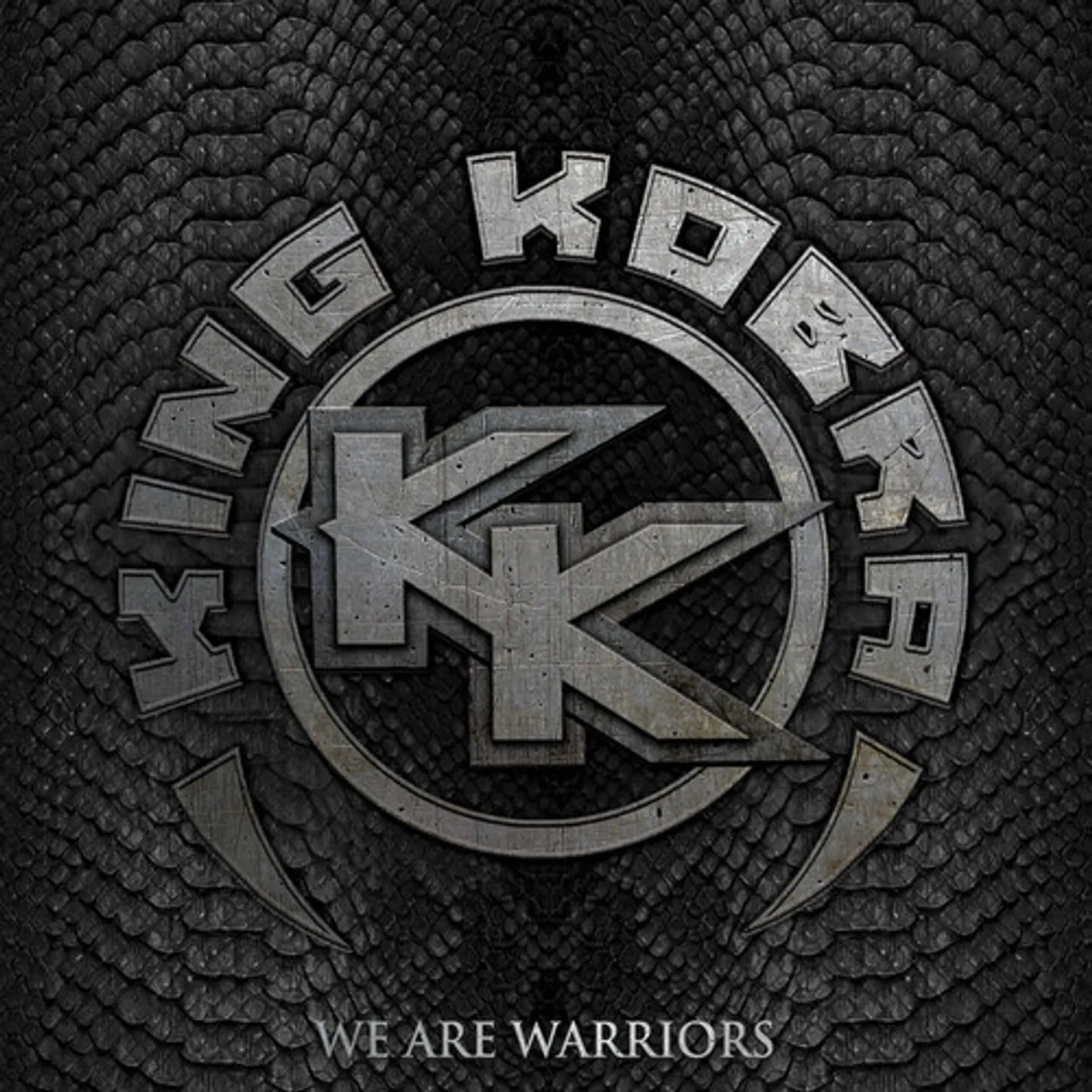 King Kobra WE ARE WARRIORS - SILVER/BLACK SPLATTER Vinyl Record