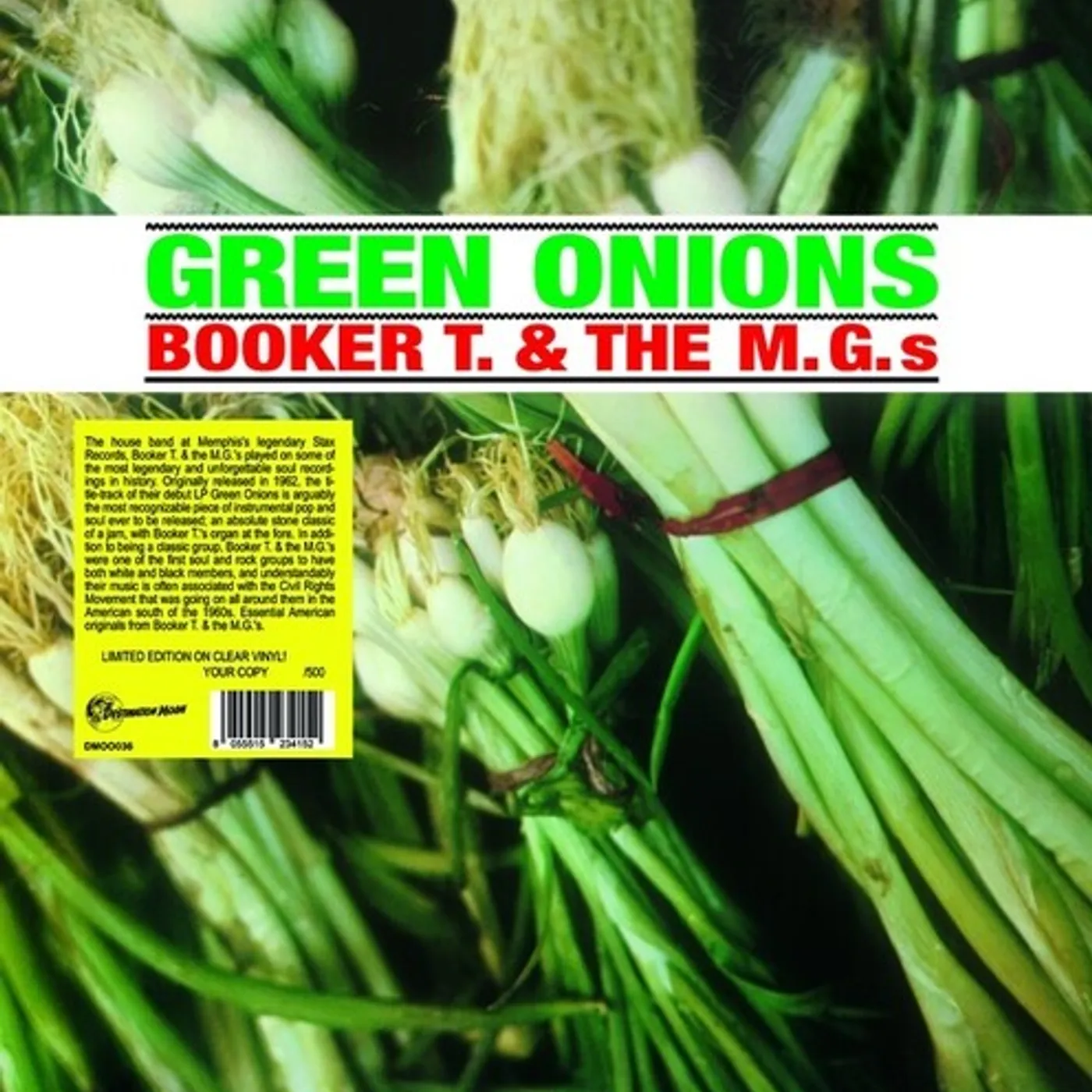 Booker T. & the M.G.'s GREEN ONIONS Vinyl Record