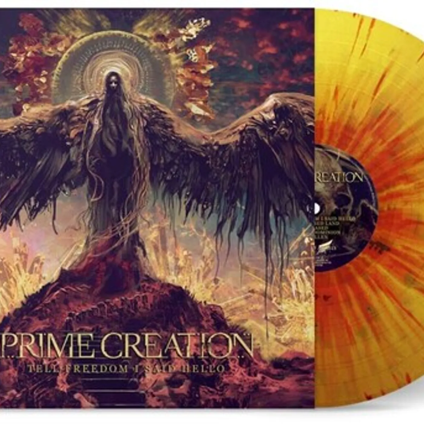 Prime Creation TELL FREEDOM I SAID HELLO - YELLOW RED GOLD Vinyl Record