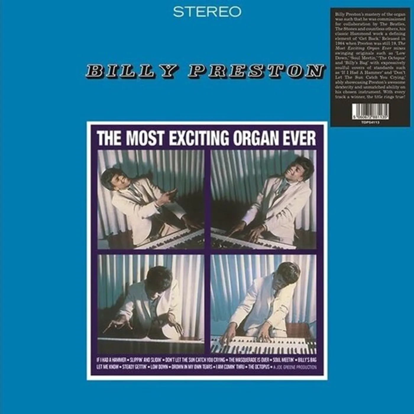 Billy Preston Most Exciting Organ Ever Vinyl Record