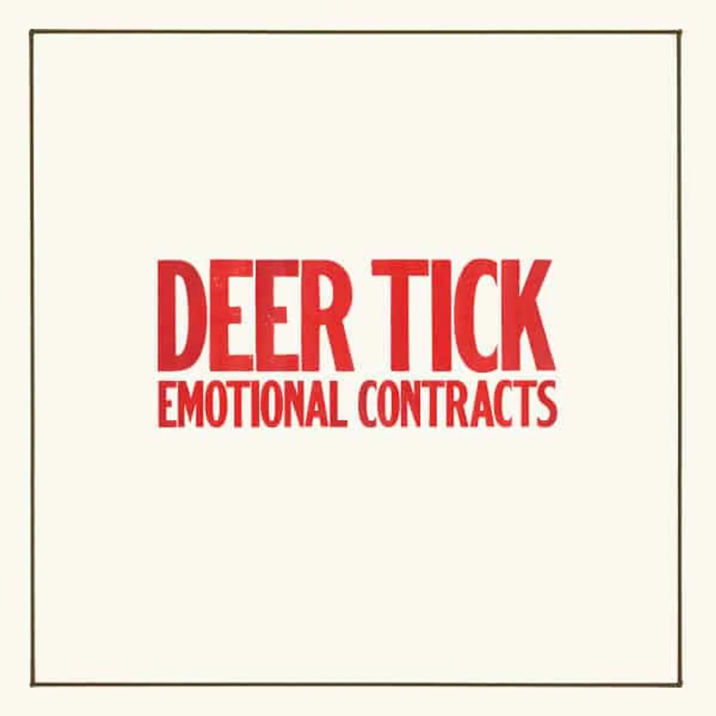 Deer Tick Emotional Contract (Red) Vinyl Record