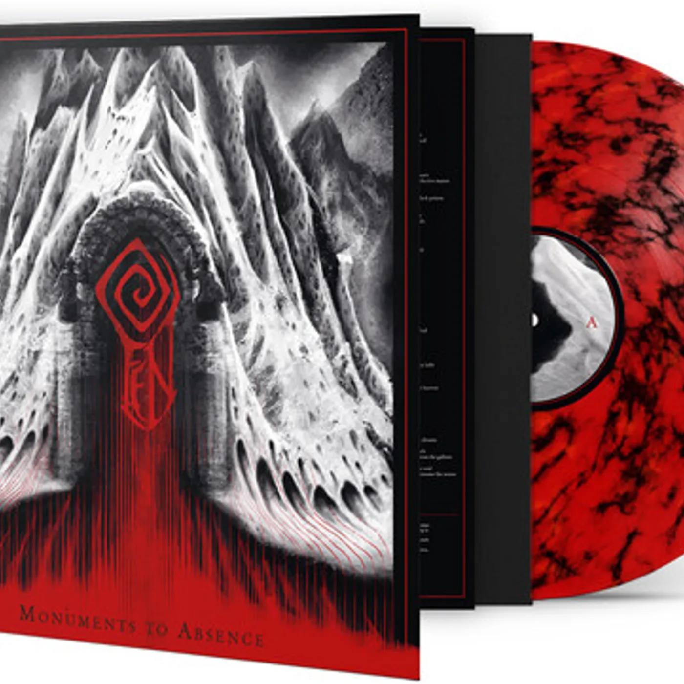 Fen MONUMENTS TO ABSENCE - RED/BLACK MARBLE Vinyl Record