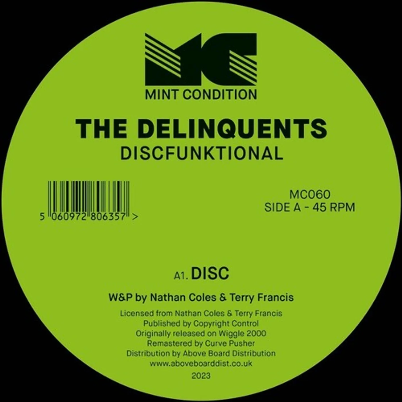 The Delinquents Discfunktional Vinyl Record