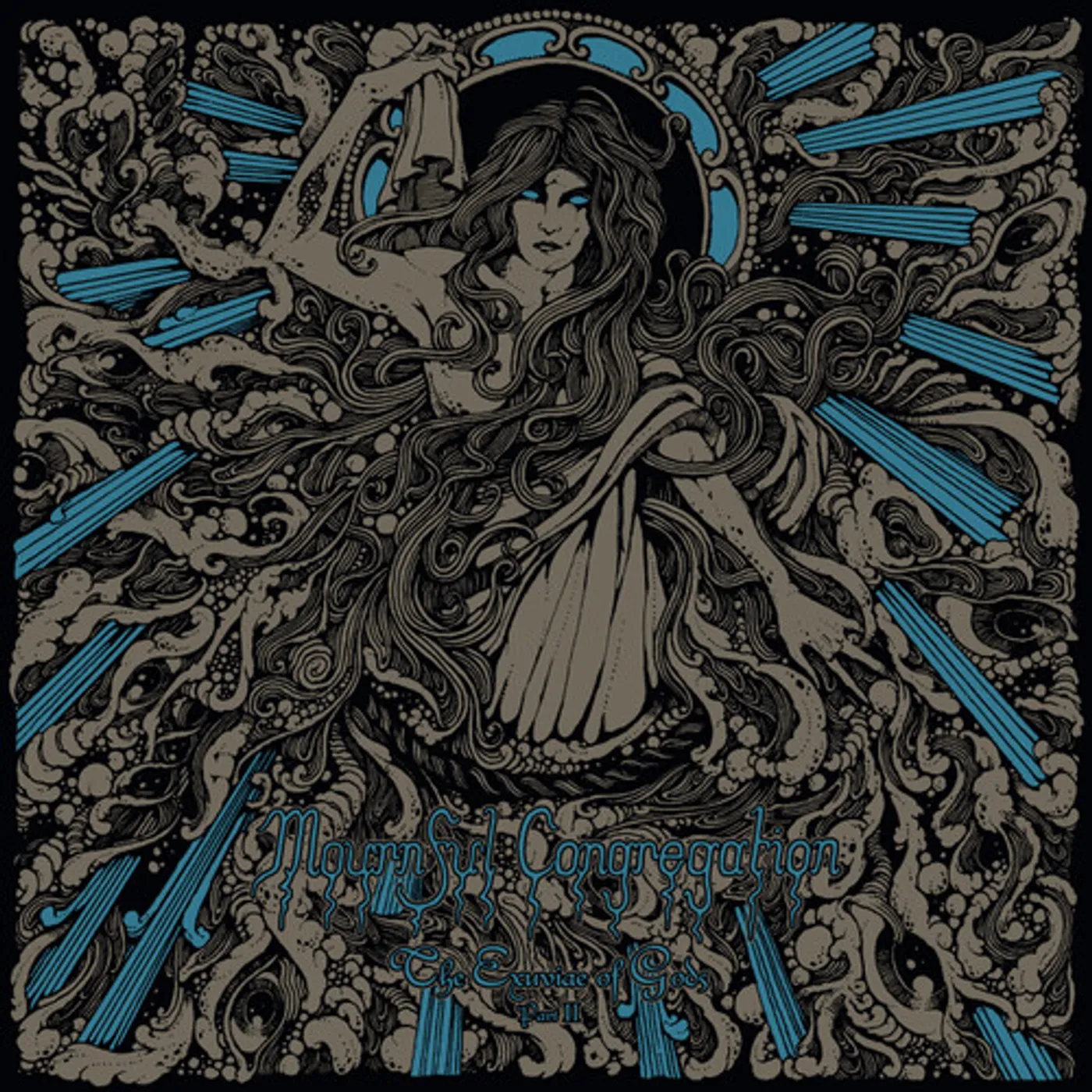 Mournful Congregation EXUVIAE OF GODS - PART 2 - ROYAL BLUE Vinyl Record