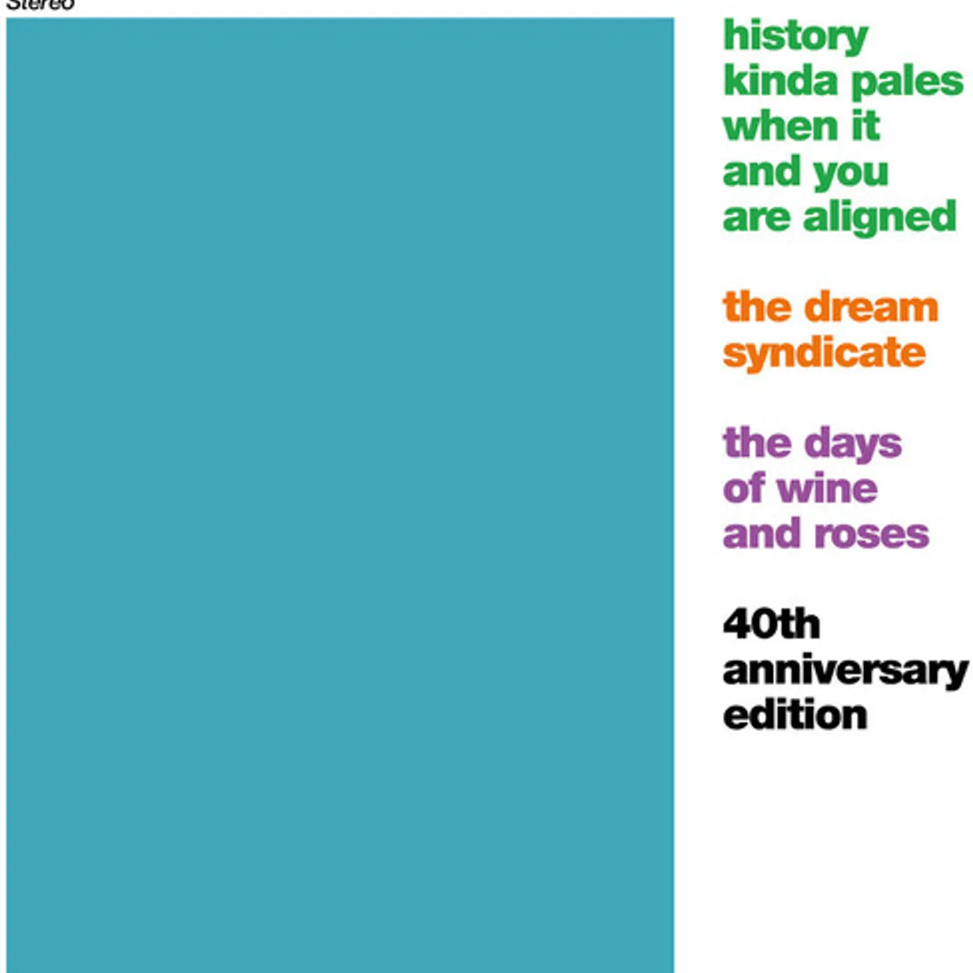 The Dream Syndicate DAYS OF WINE AND ROSES CD