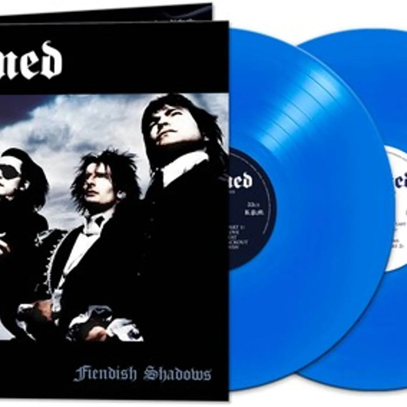 The Damned Fiendish Shadows (Blue) Vinyl Record