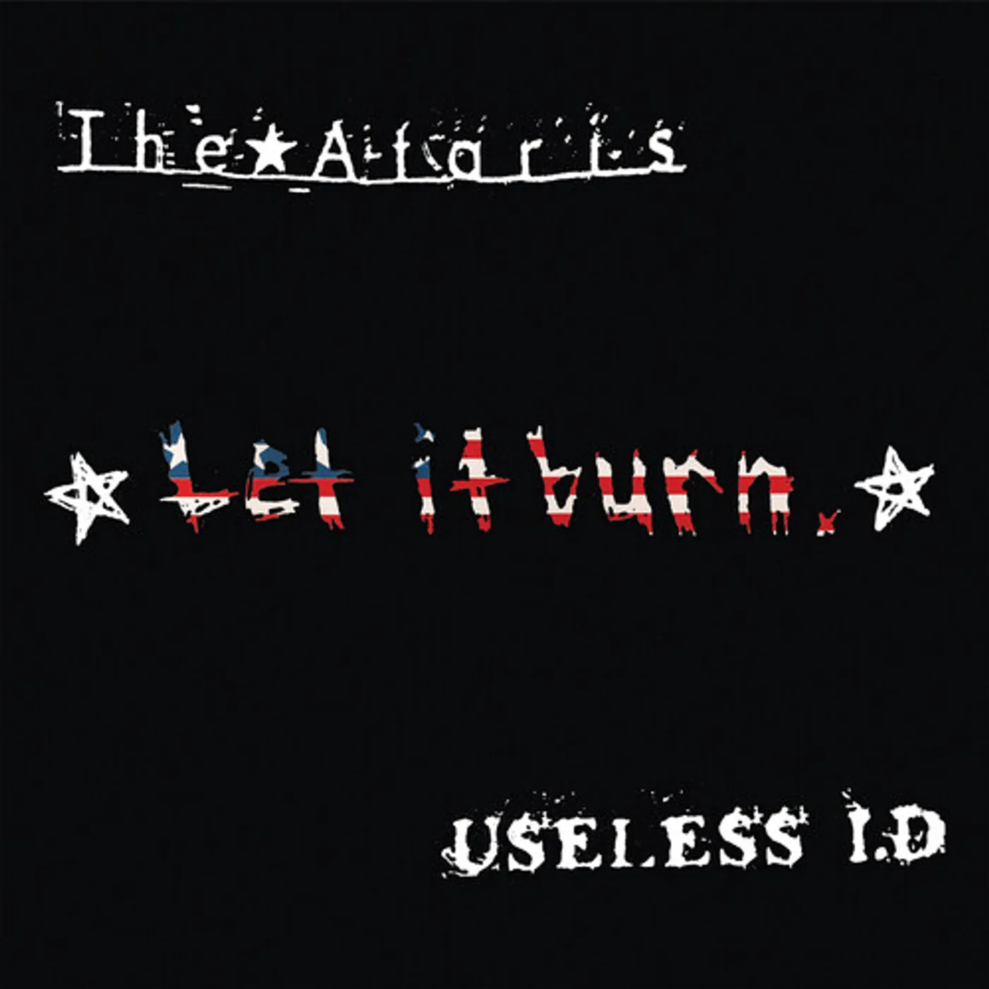 The Ataris / Useless ID LET IT BURN - RED/BLUE SPLIT Vinyl Record
