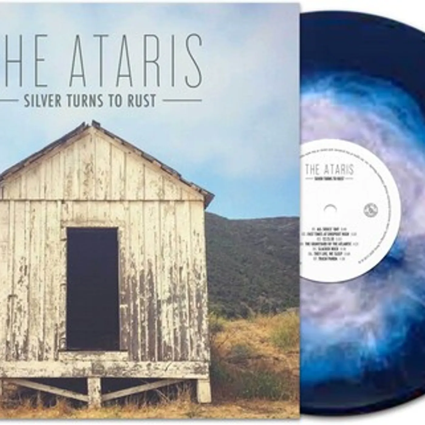 The Ataris SILVER TURNS TO RUST - BLUE HAZE Vinyl Record