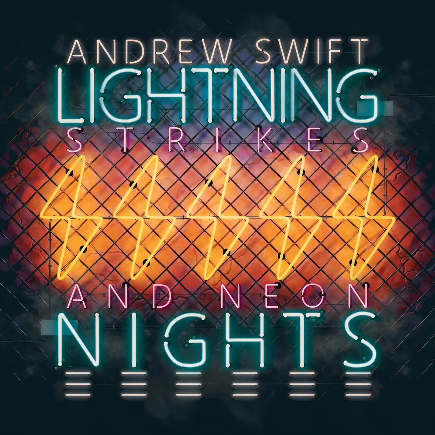Andrew Swift LIGHTNING STRIKES & NEON NIGHTS Vinyl Record