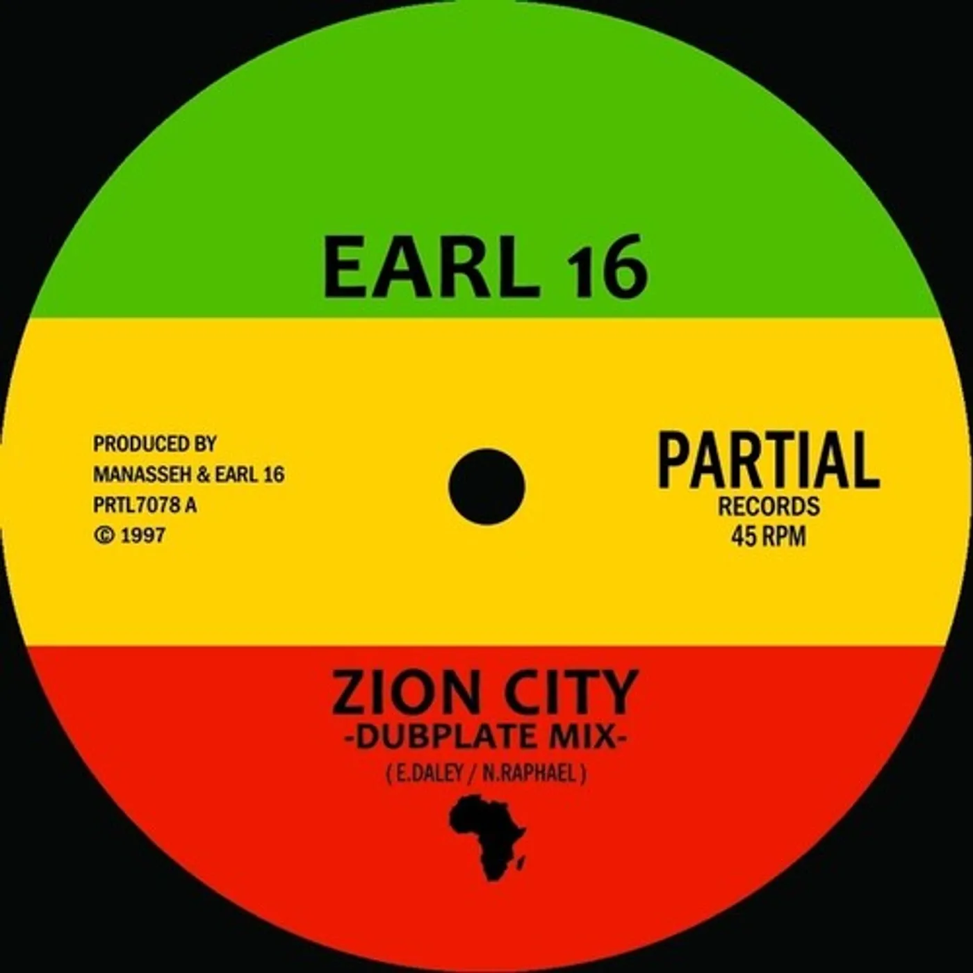 Earl 16 ZION CITY - DUBPLATE MIX Vinyl Record