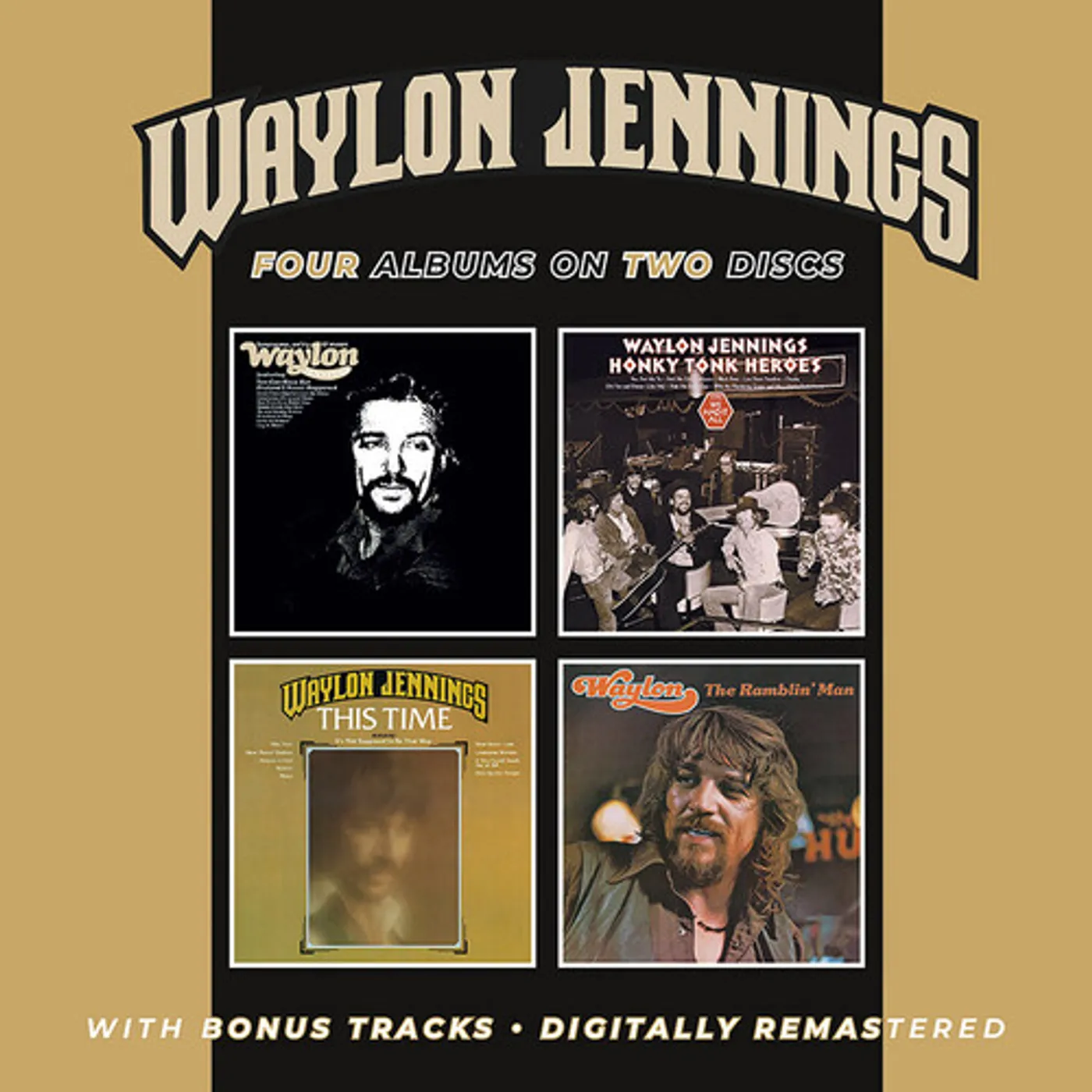 Waylon Jennings LONESOME ON'RY & MEAN / HONKY TONK HEROES / THIS CD