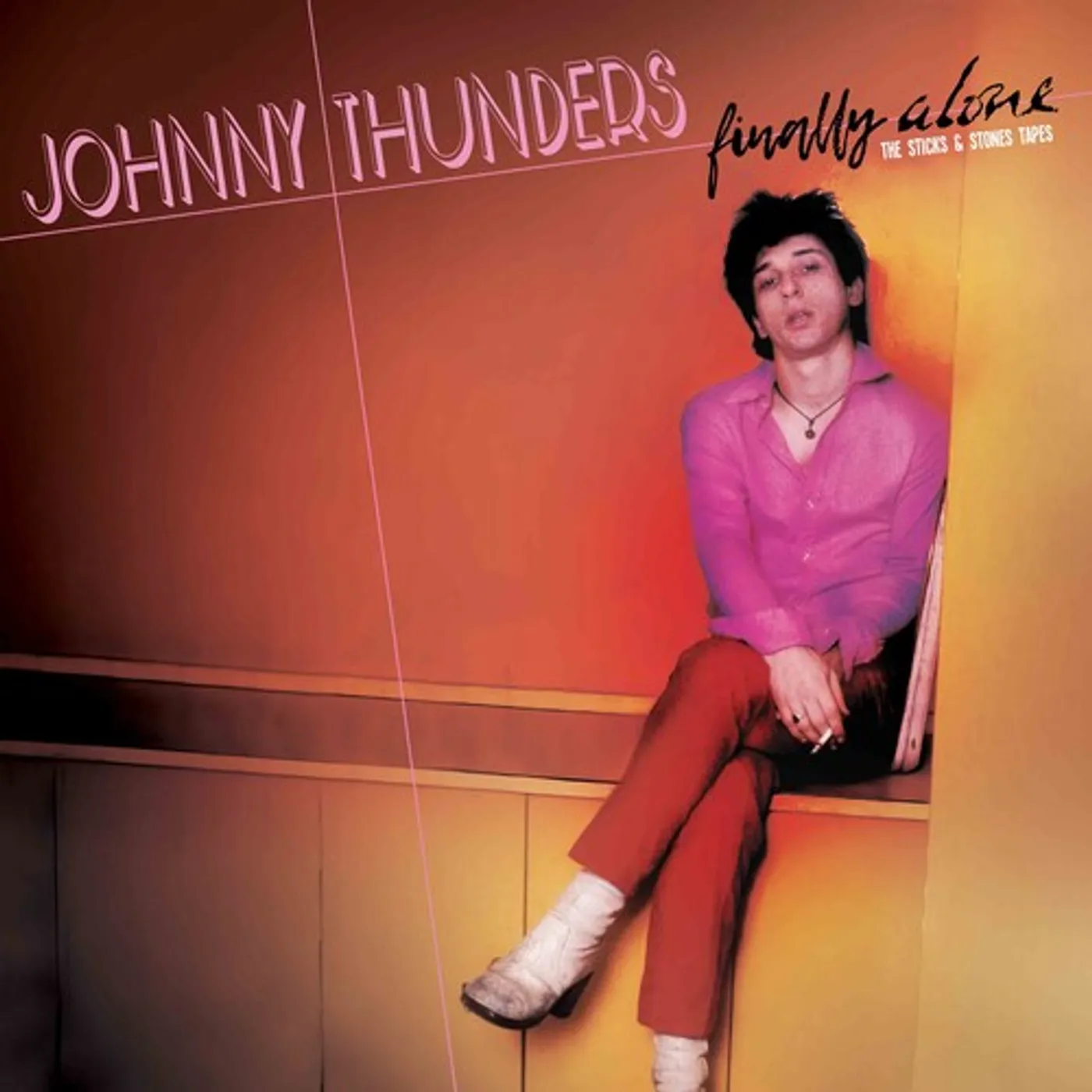 Johnny Thunders FINALLY ALONE - THE STICKS & STONES TAPES - YELLOW Vinyl Record