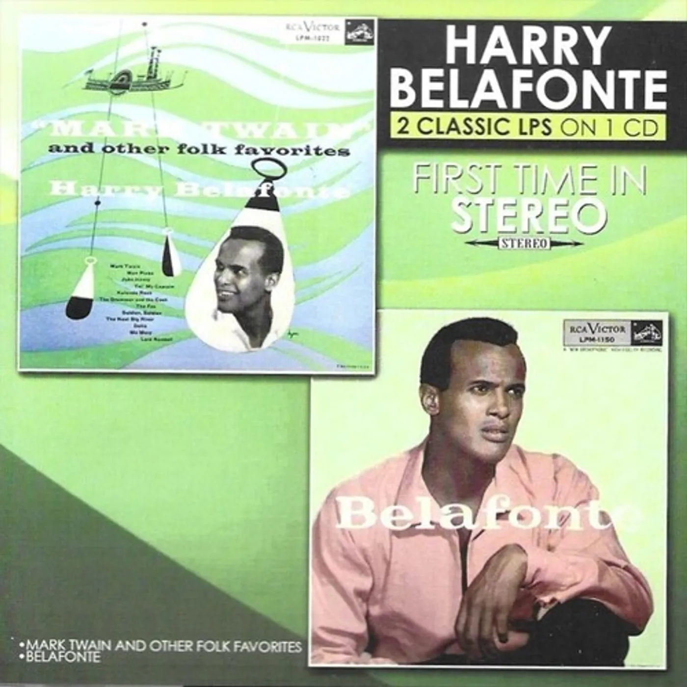 Harry Belafonte 2 CLASSIC LPS ON 1 CD CD