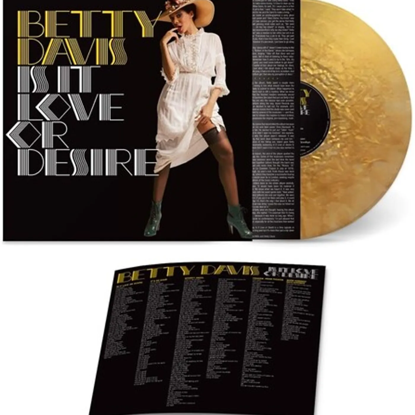 Betty Davis IS IT LOVE OR DESIRE - GOLD Vinyl Record