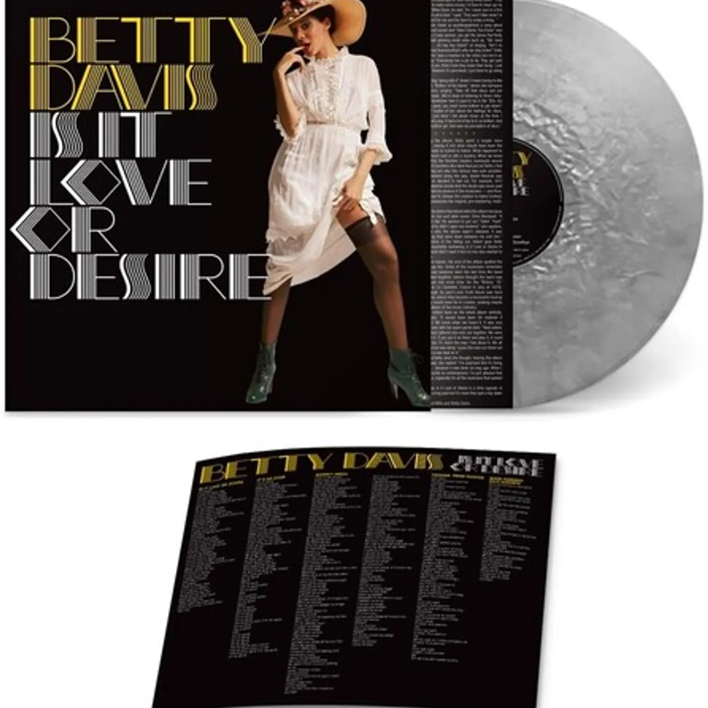 Betty Davis IS IT LOVE OR DESIRE - SILVER Vinyl Record