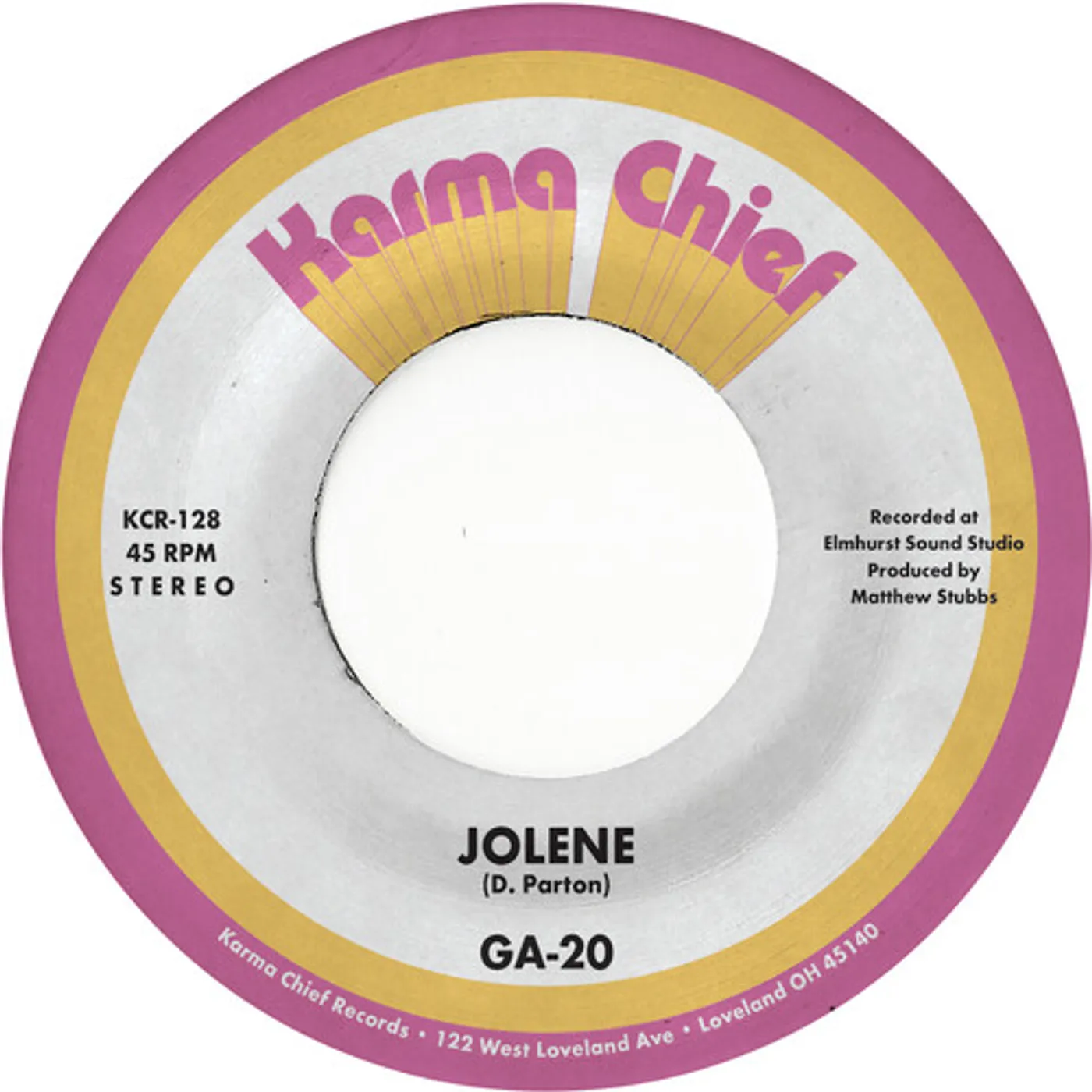 GA-20 JOLENE / STILL AS THE NIGHT - BROWN Vinyl Record