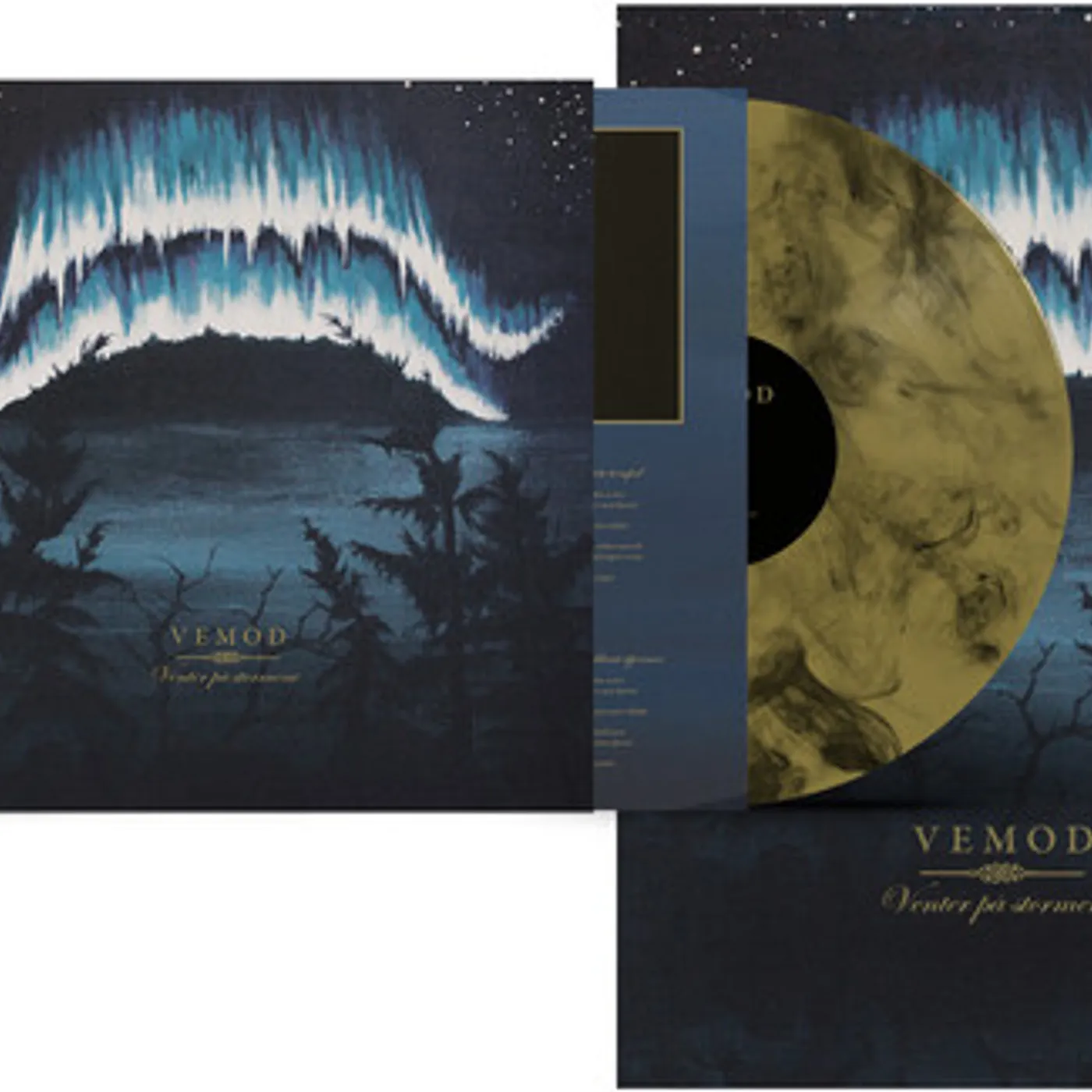 Vemod VENTER PA STORMENE - GOLD/BLACK MARBLED Vinyl Record