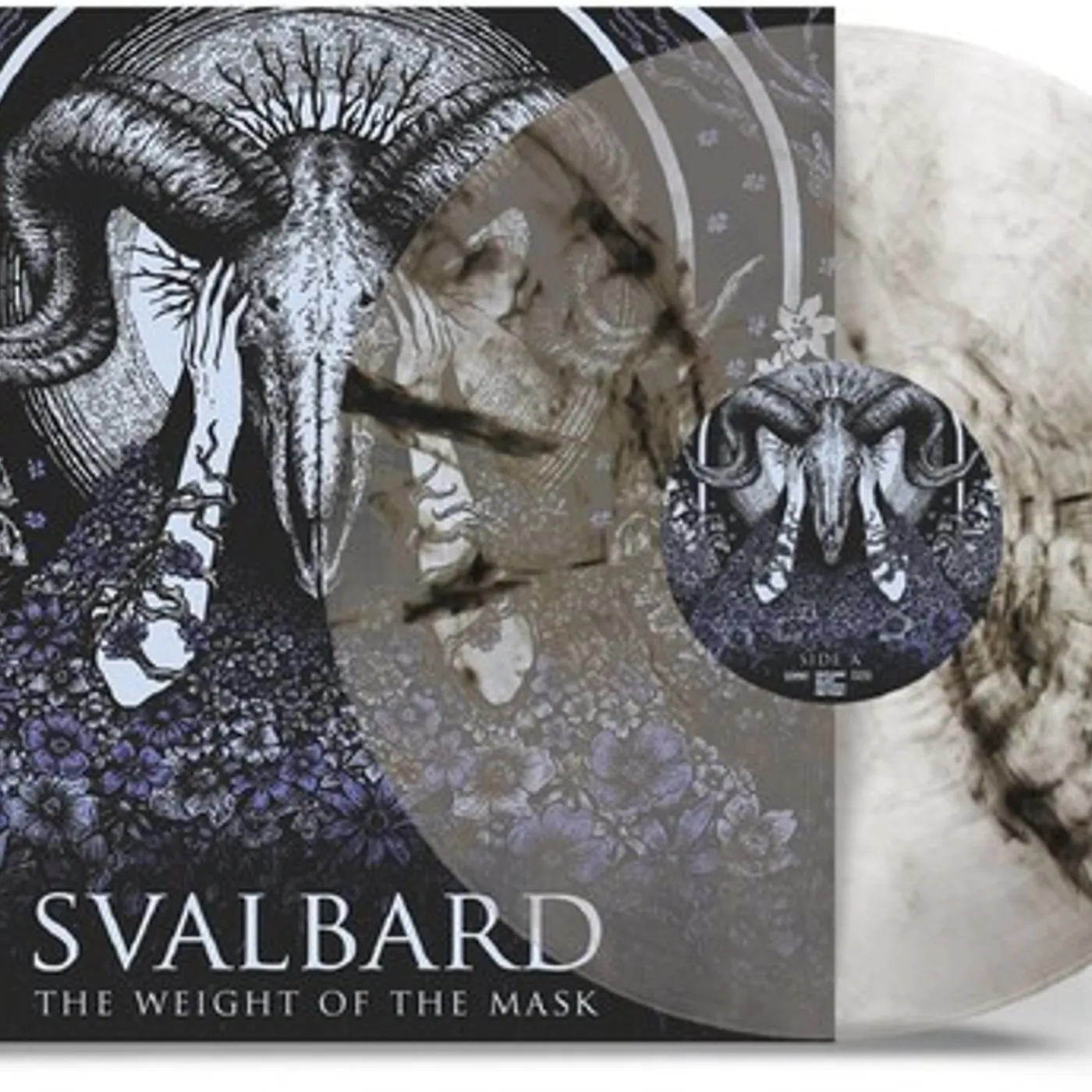 Svalbard WEIGHT OF THE MASK - CRYSTAL CLEAR & BLACK MARBLE Vinyl Record
