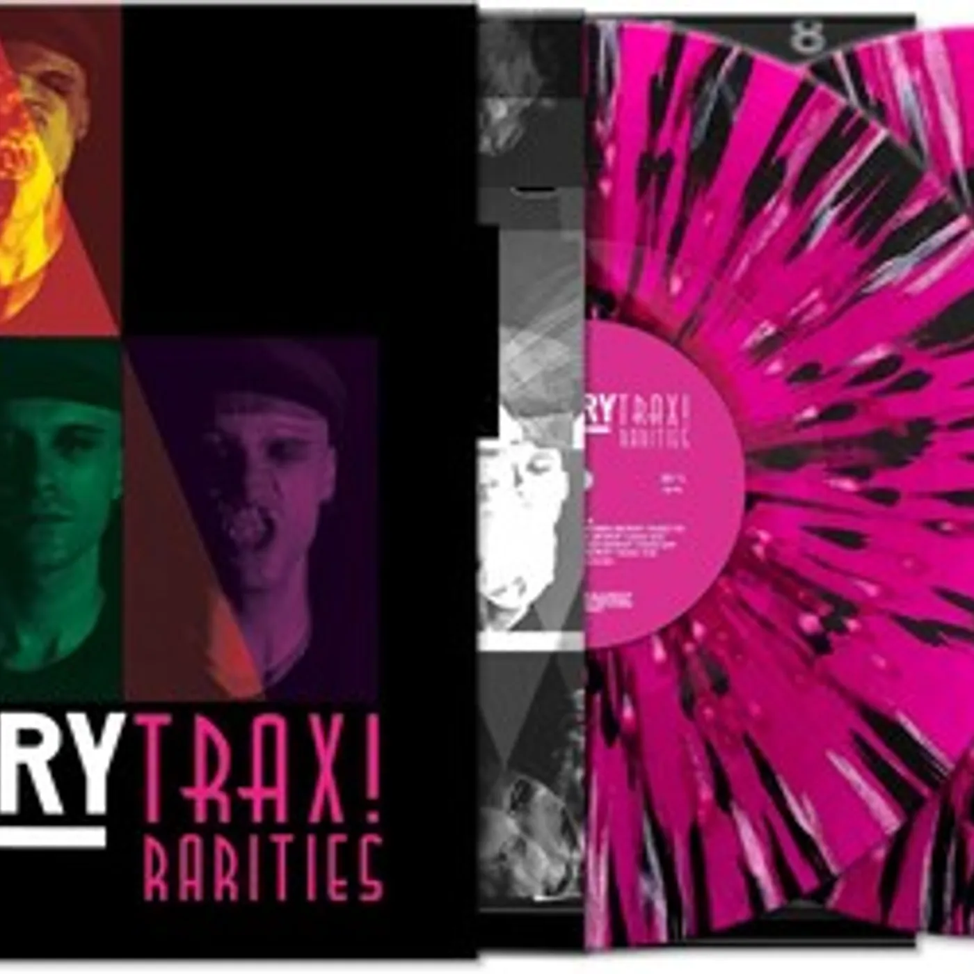 Ministry Trax Rarities (Black/White/Magenta Splatter) Vinyl Record