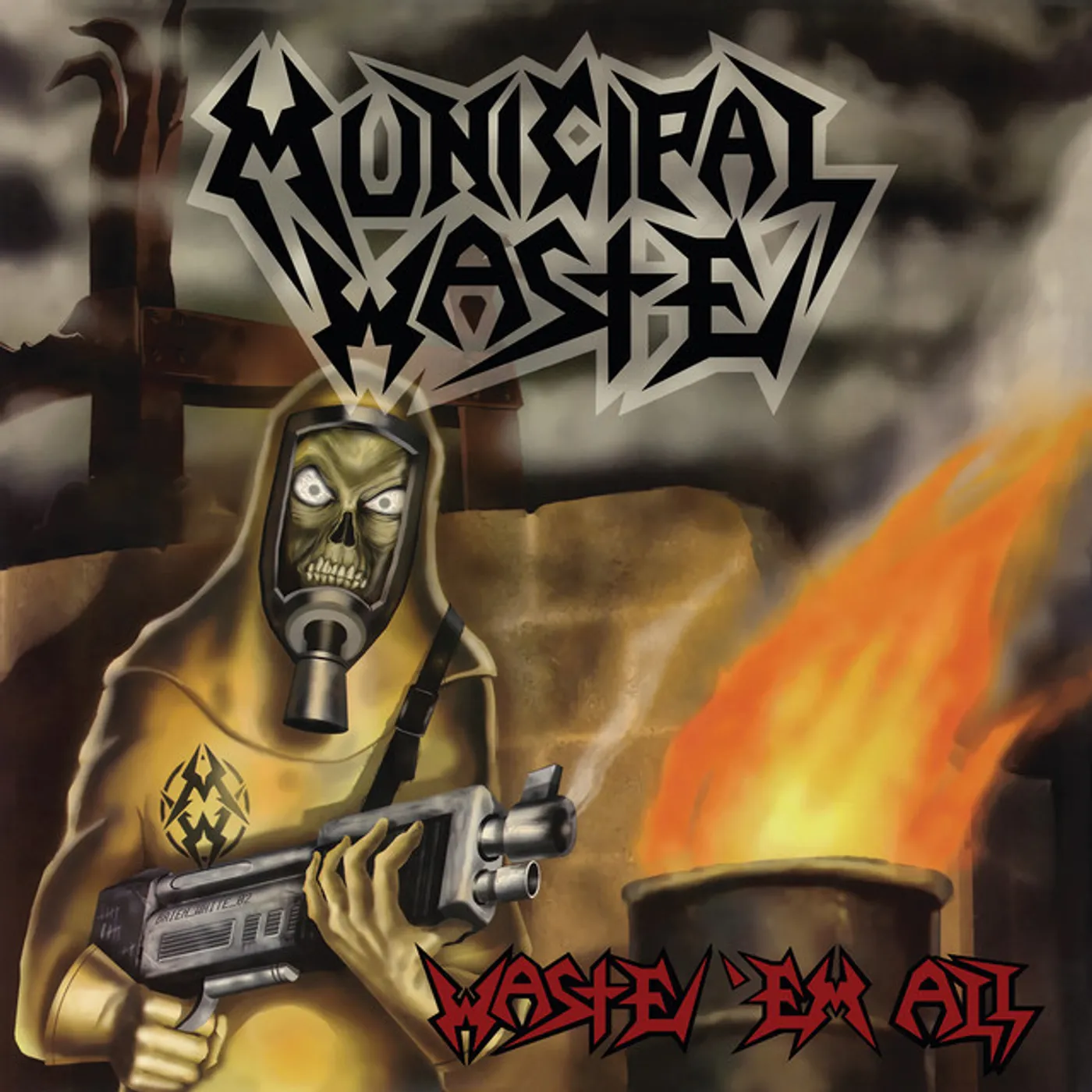 Municipal Waste Waste 'em All (Orange Swirl) Vinyl Record