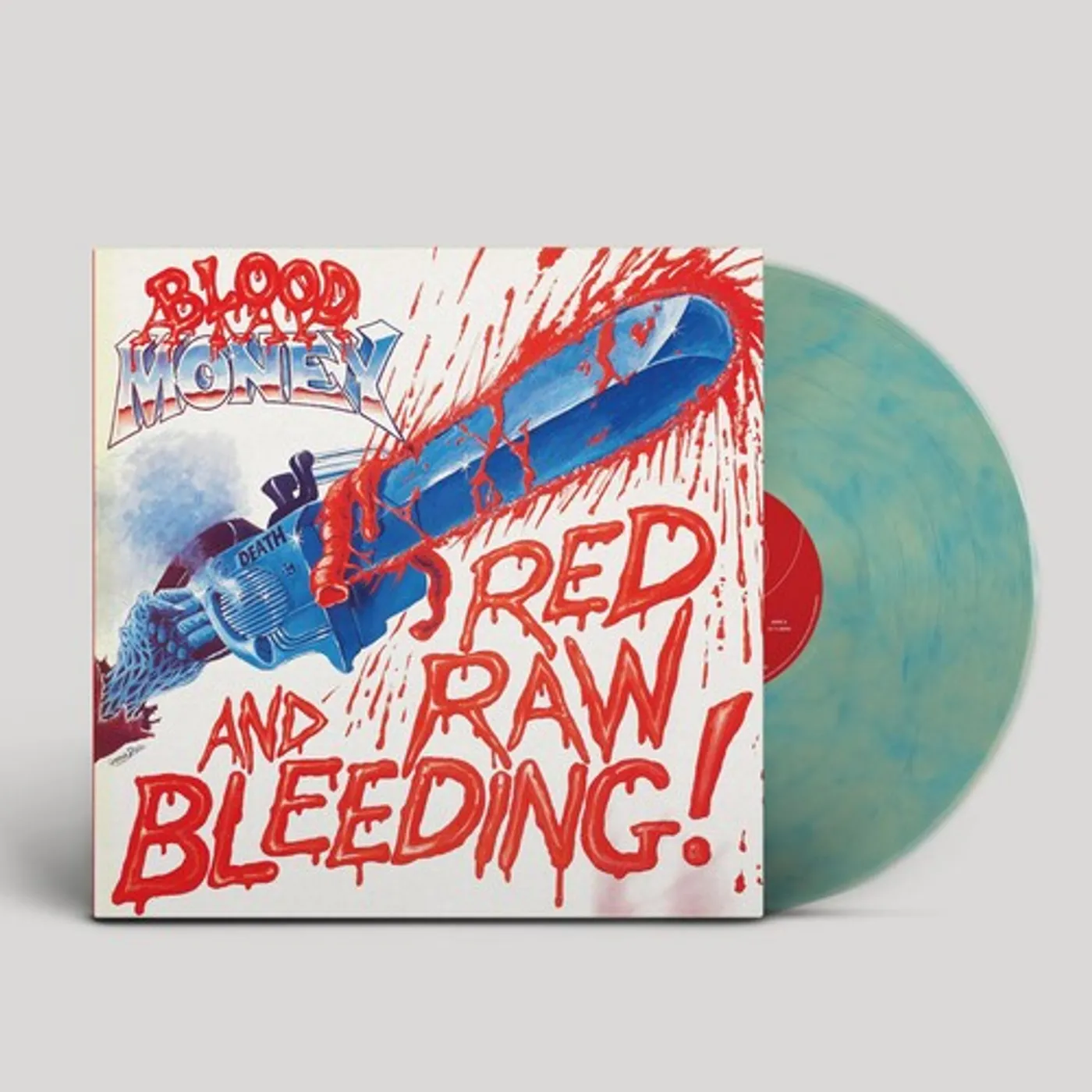 Blood Money Red Raw and Bleeding! (Turquoise Marbled) Vinyl Record