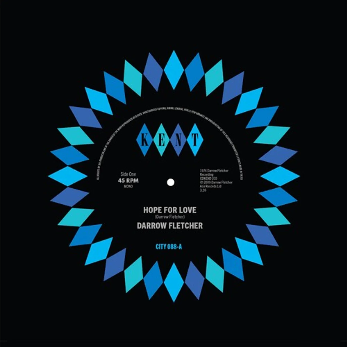 Darrow Fletcher HOPE FOR LOVE / NO LIMIT Vinyl Record