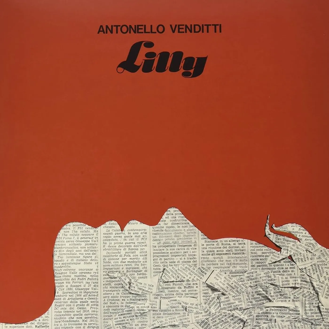 Antonello Venditti LILLY Vinyl Record