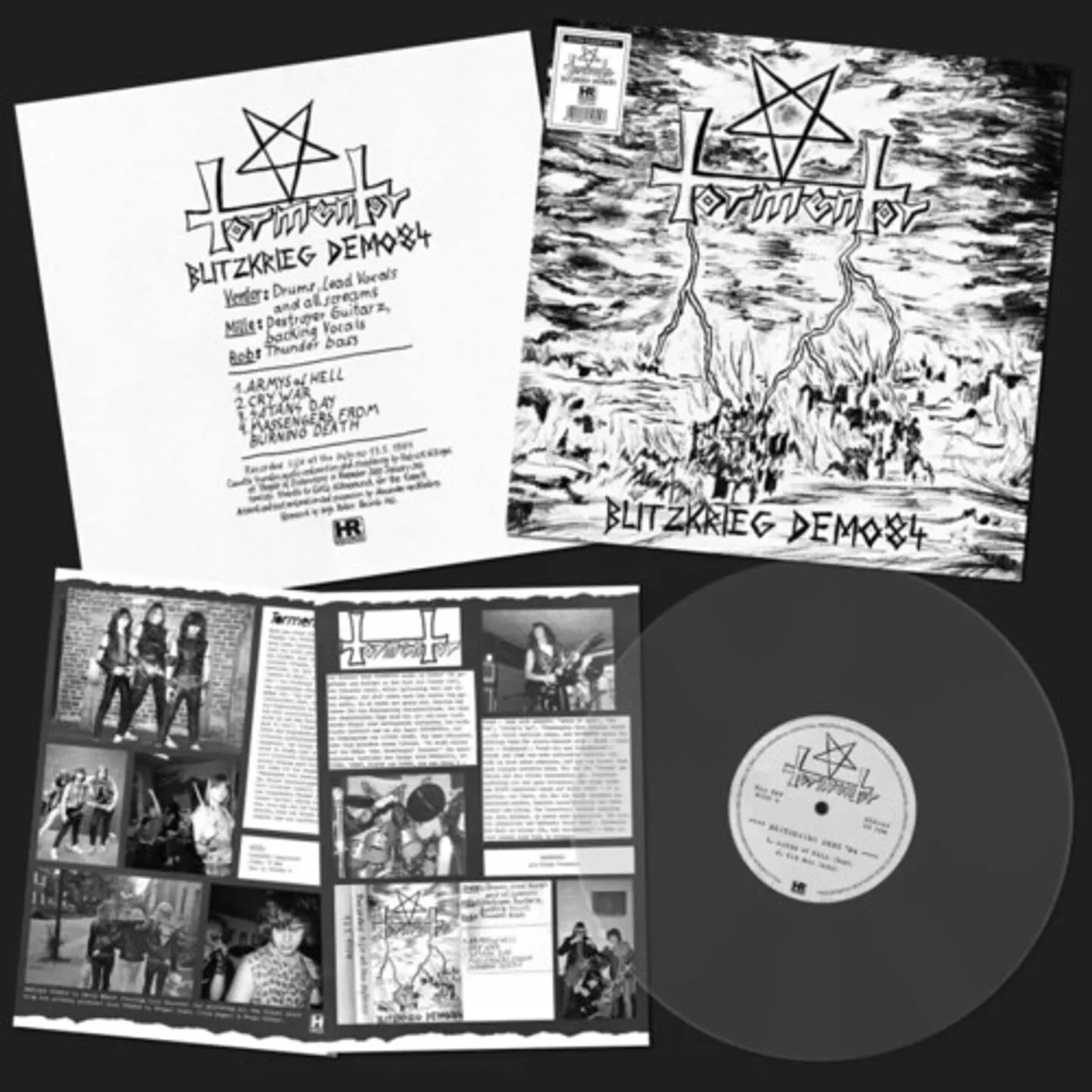 Tormentor BLITZKRIEG DEMO '84 - TRANS ULTRA CLEAR Vinyl Record
