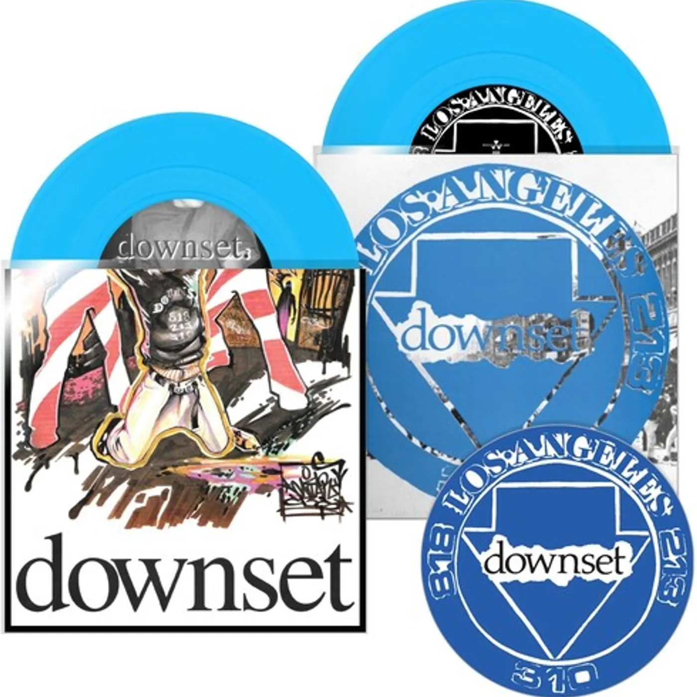 Downset ANGER/RITUAL & ABOUT TA BLAST 7S Vinyl Record