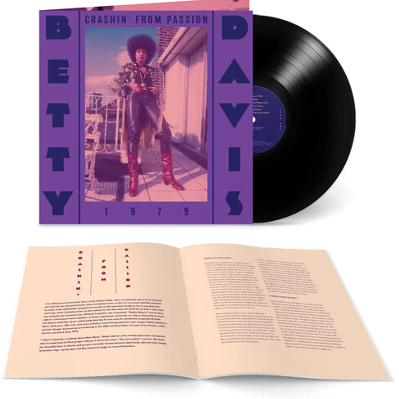 Betty Davis CRASHIN' FROM PASSION Vinyl Record