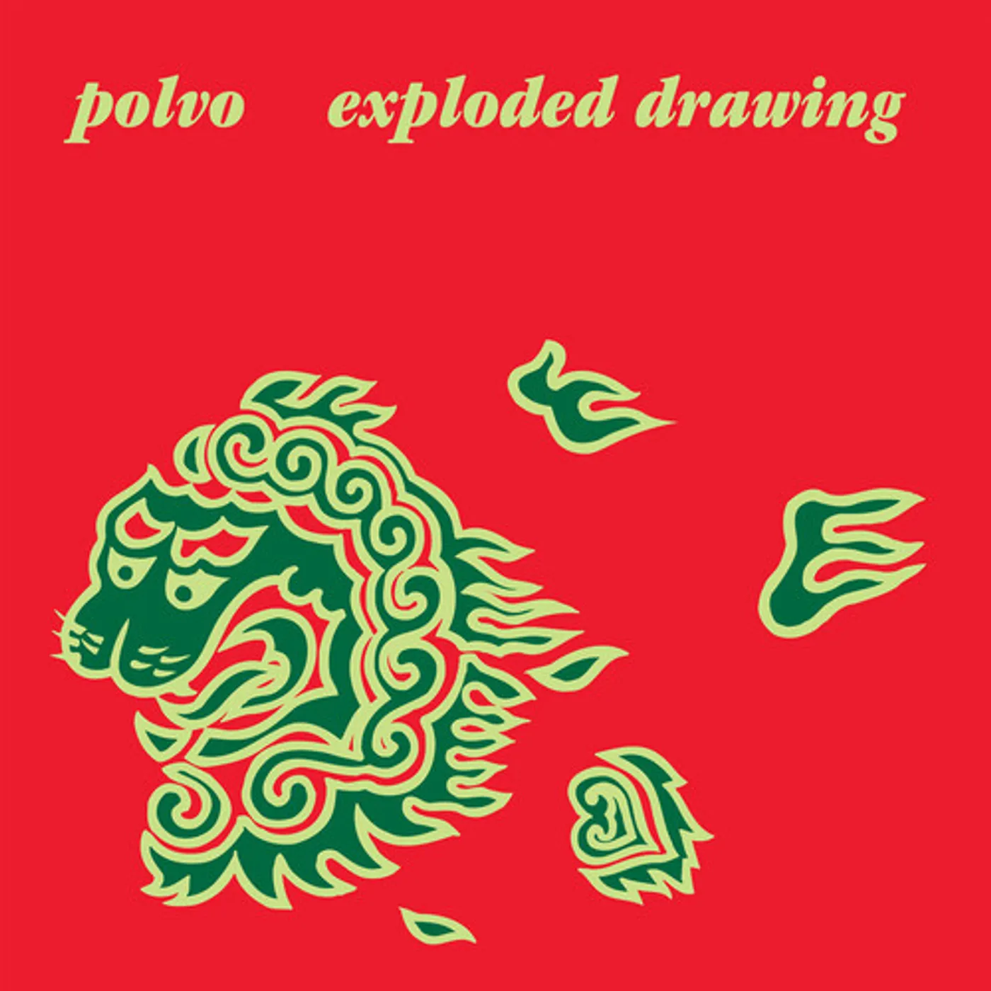 Polvo EXPLODED DRAWING - OPAQUE AQUA Vinyl Record