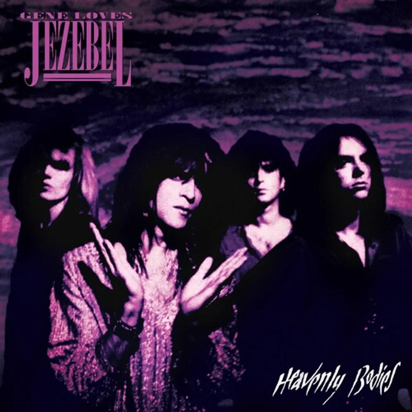 Gene Loves Jezebel HEAVENLY BODIES - PURPLE SPLATTER Vinyl Record