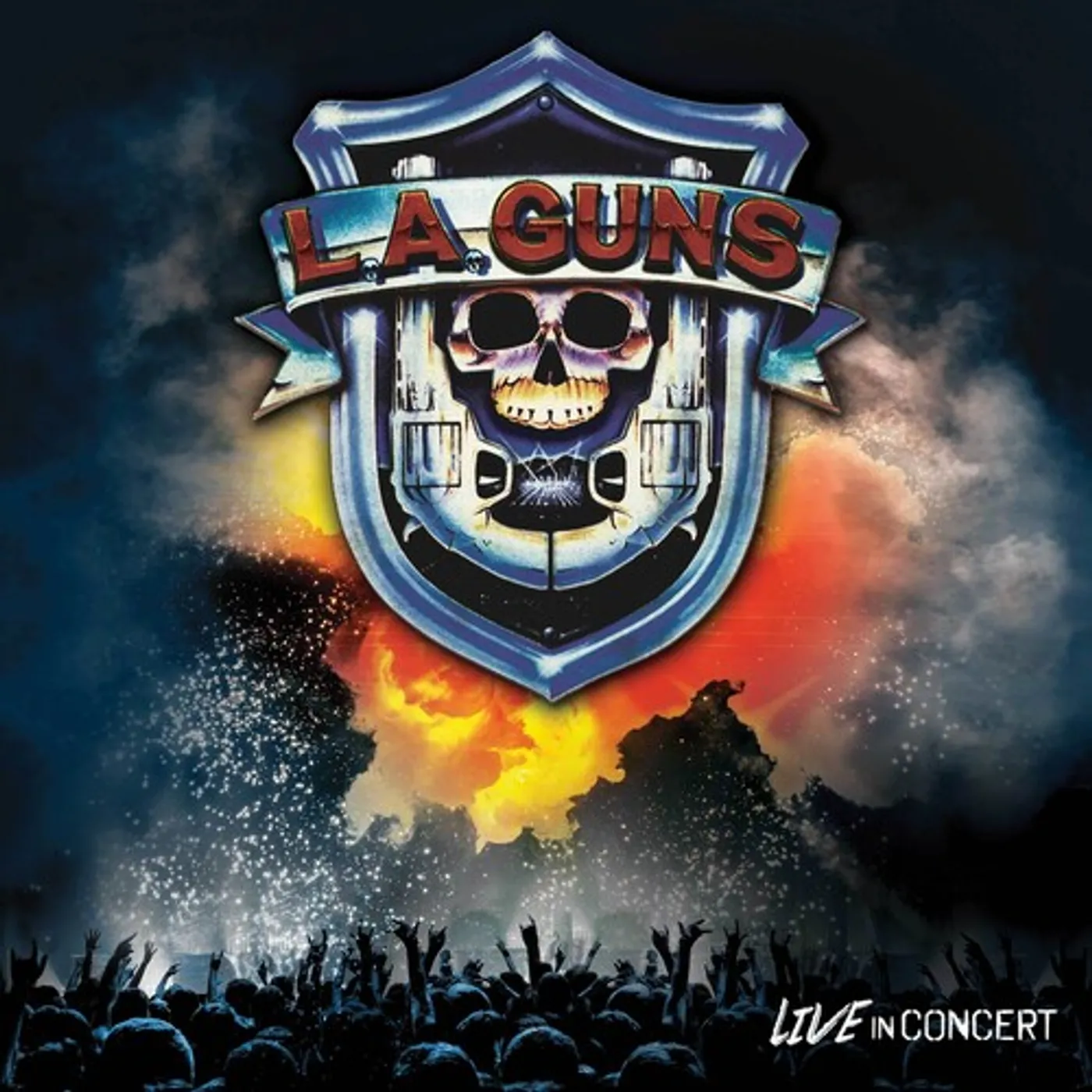 L.A. Guns LIVE IN CONCERT - BLUE Vinyl Record