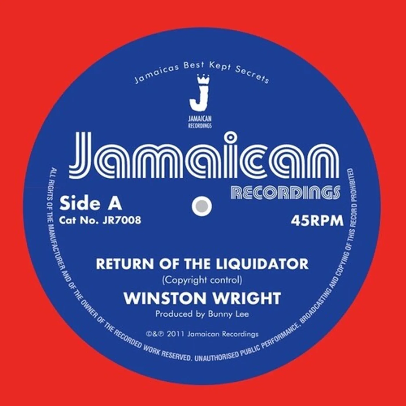 Winston Wright RETURN OF THE LIQUIDATOR Vinyl Record