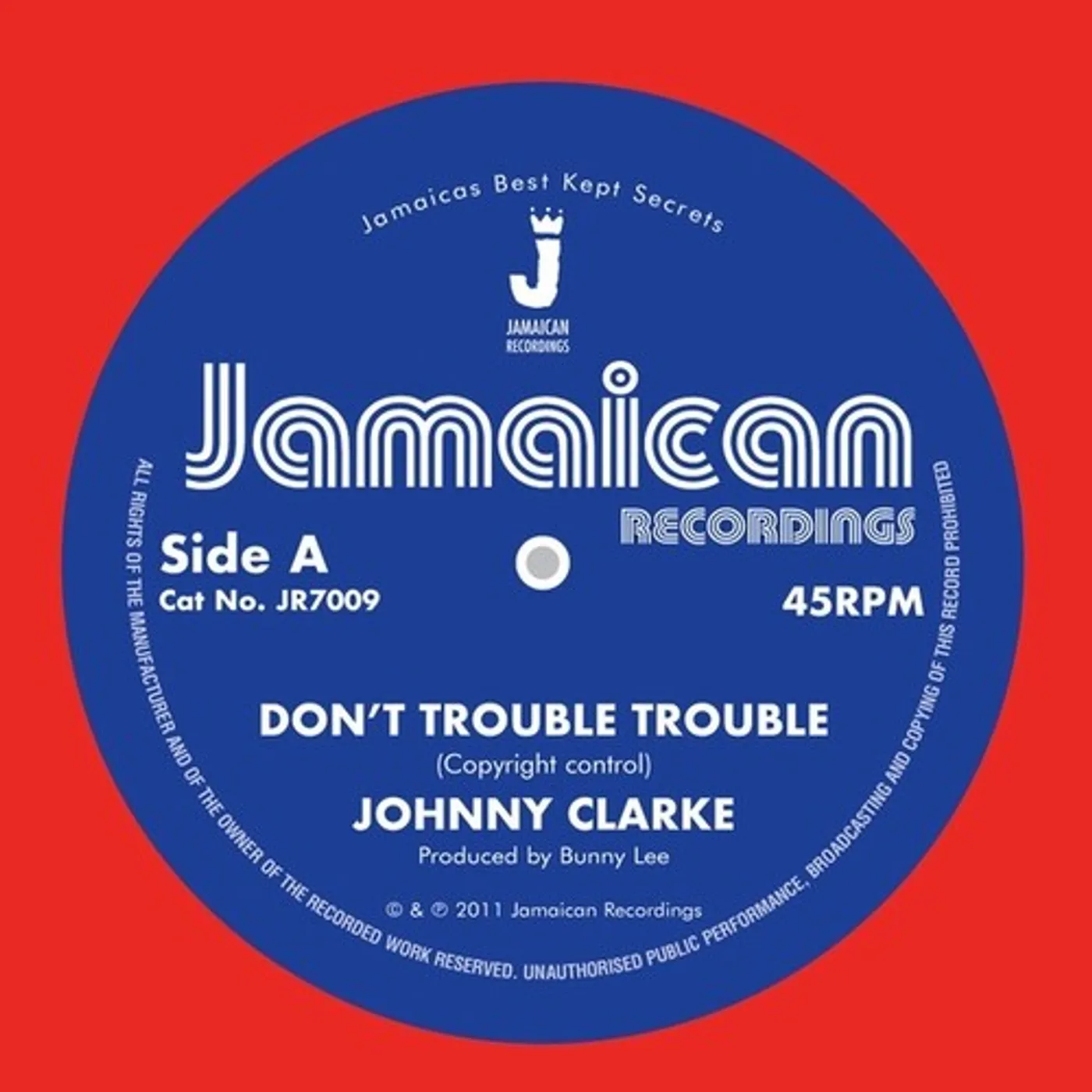 Johnny Clarke DON'T TROUBLE TROUBLE Vinyl Record