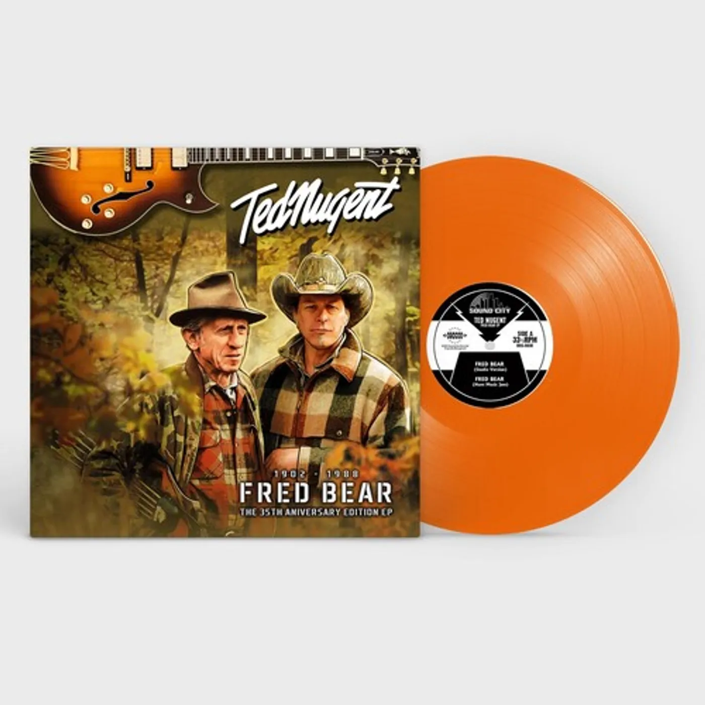 Ted Nugent Fred Bear  (Hunter Orange) Vinyl Record