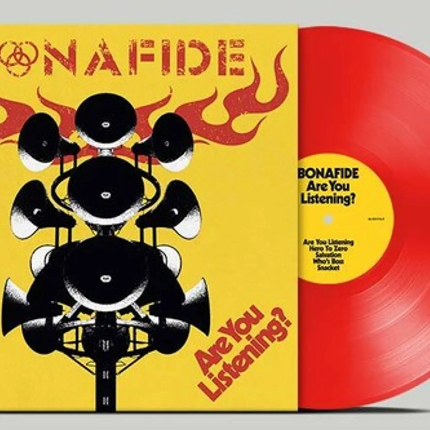 Bonafide Are You Listening? - Red Vinyl Record