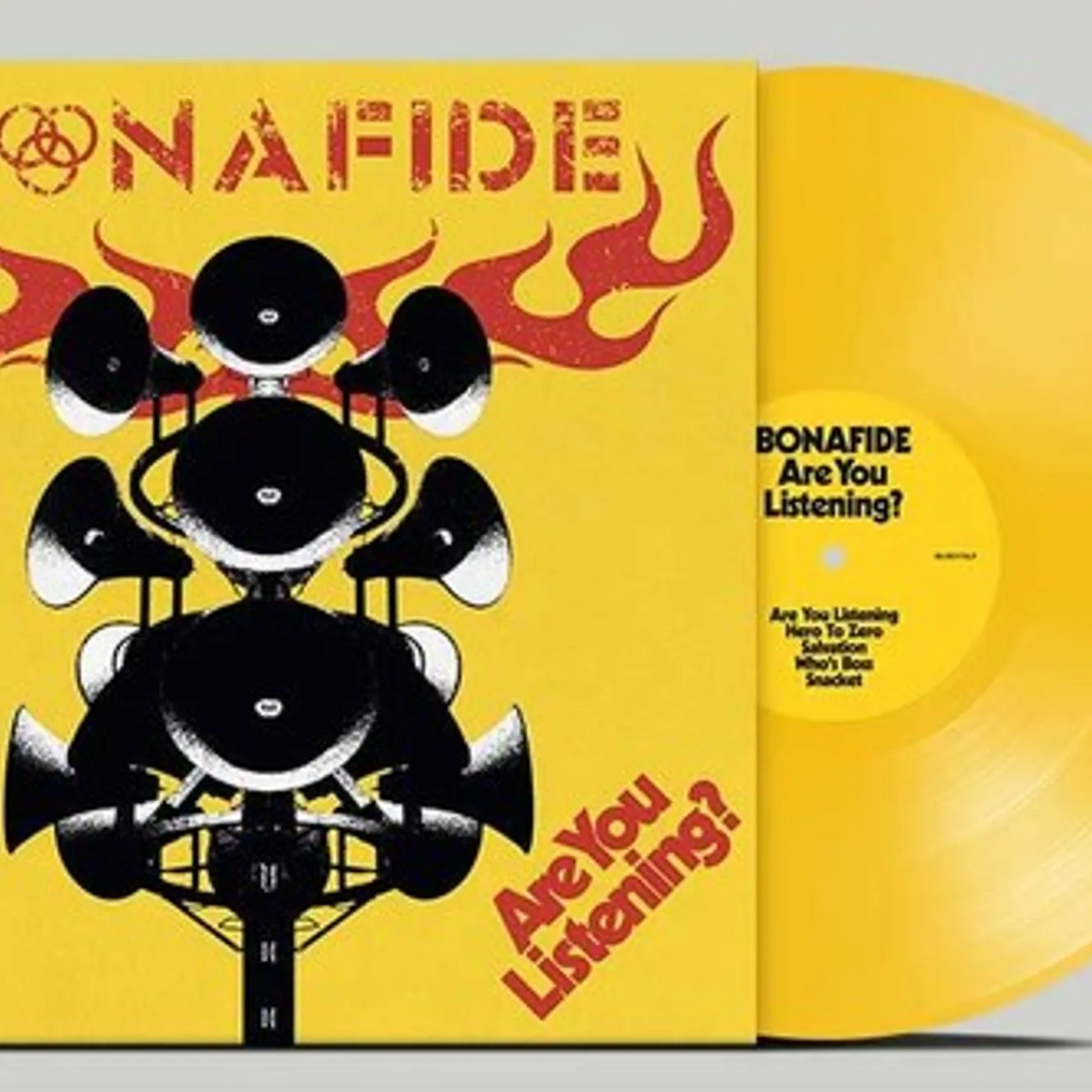 Bonafide ARE YOU LISTENING? - YELLOW Vinyl Record