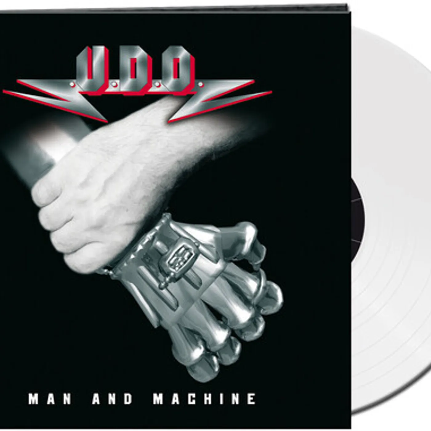 U.D.O. MAN & MACHINE - WHITE Vinyl Record