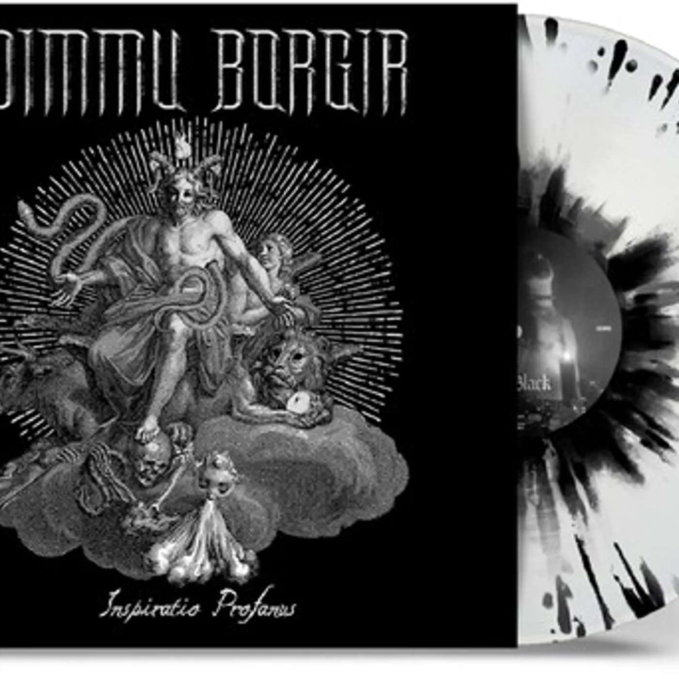 Dimmu Borgir INSPIRATIO PROFANUS - BLACK & WHITE SPLATTER Vinyl Record