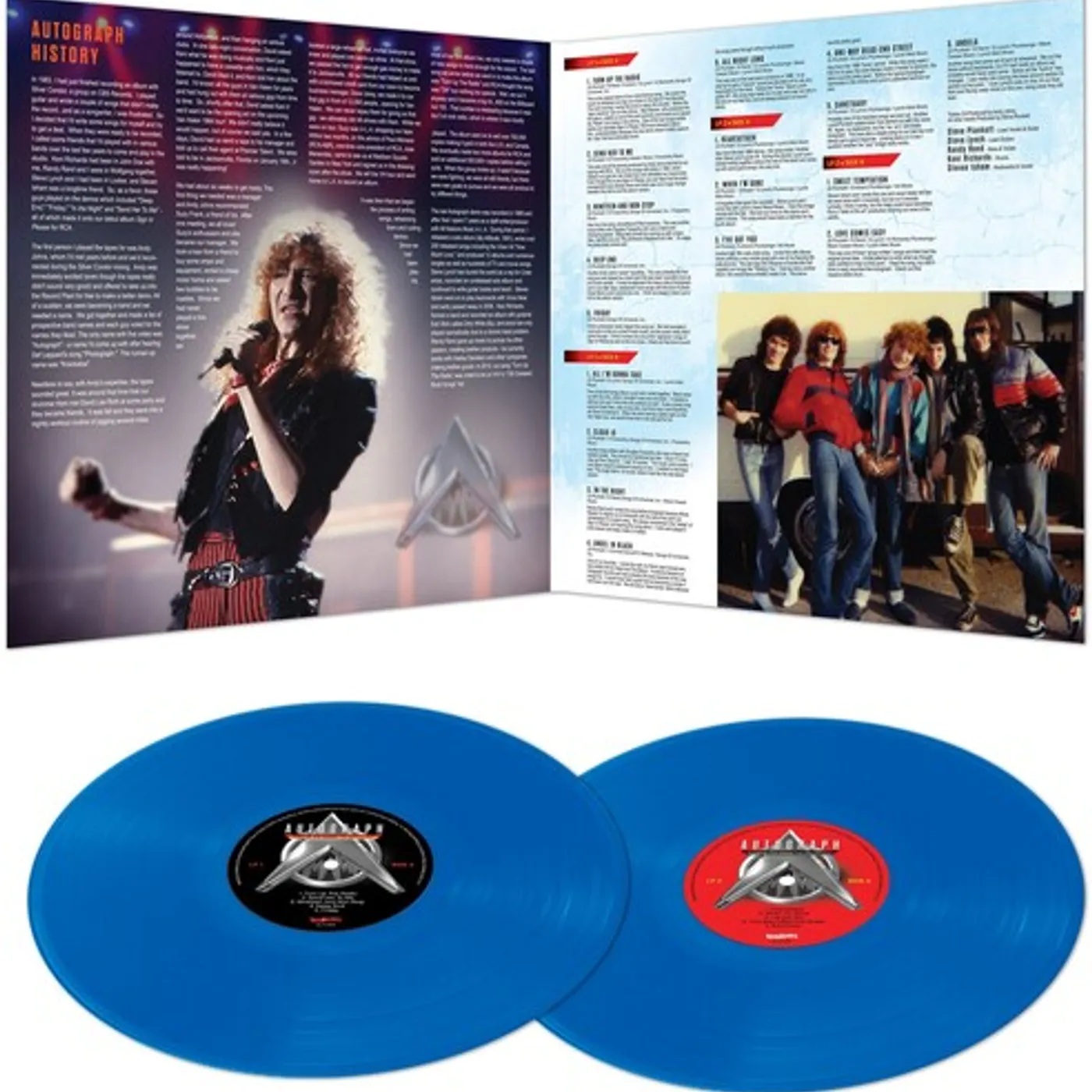 Autograph TURN UP THE RADIO - THE ANTHOLOGY - BLUE Vinyl Record