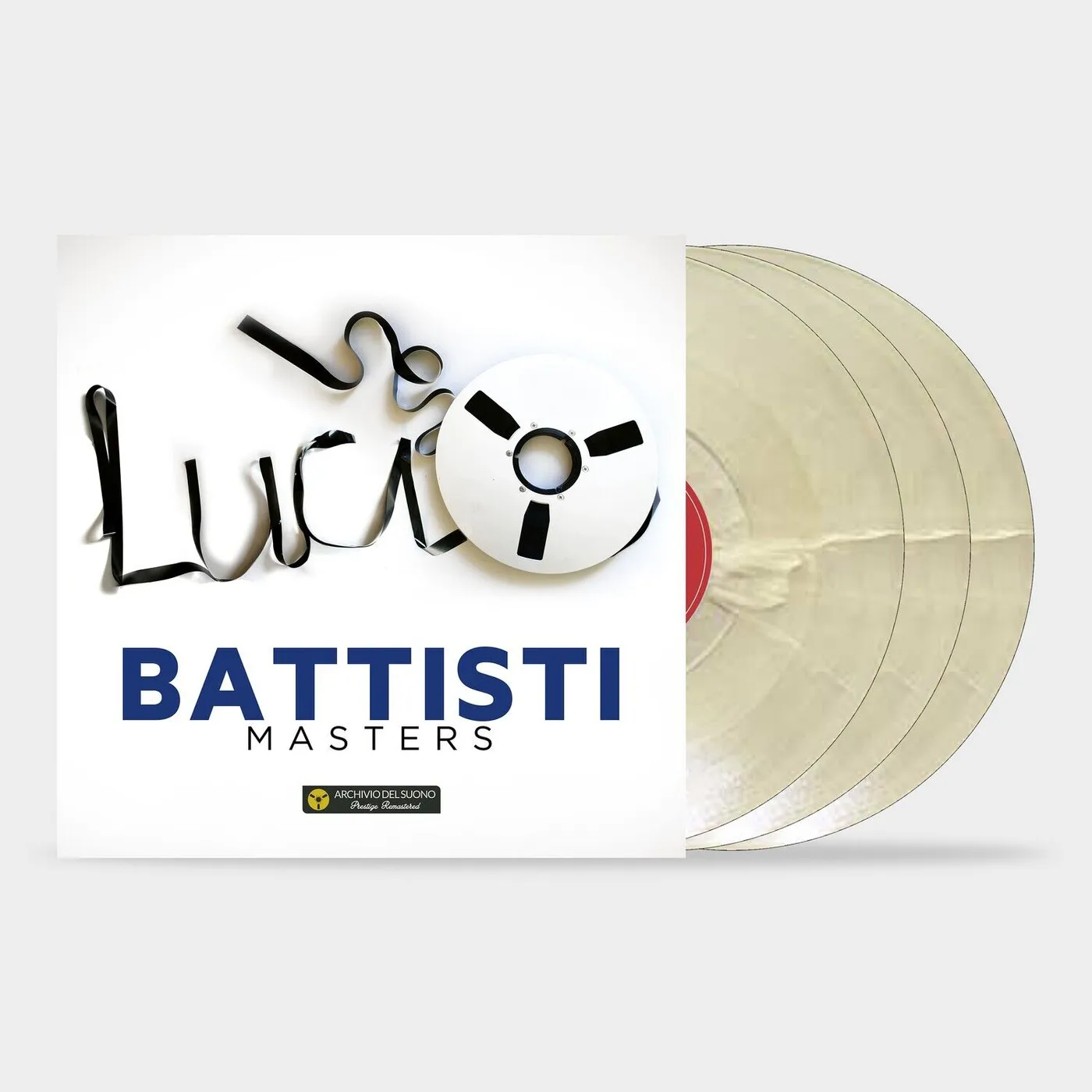 Lucio Battisti MASTERS (3LP/180-Gram/Clear & White Mixed Colored) Vinyl Record