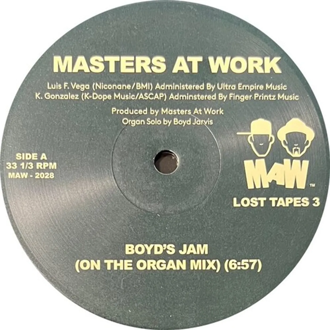 Masters At Work BOYD'S JAM Vinyl Record