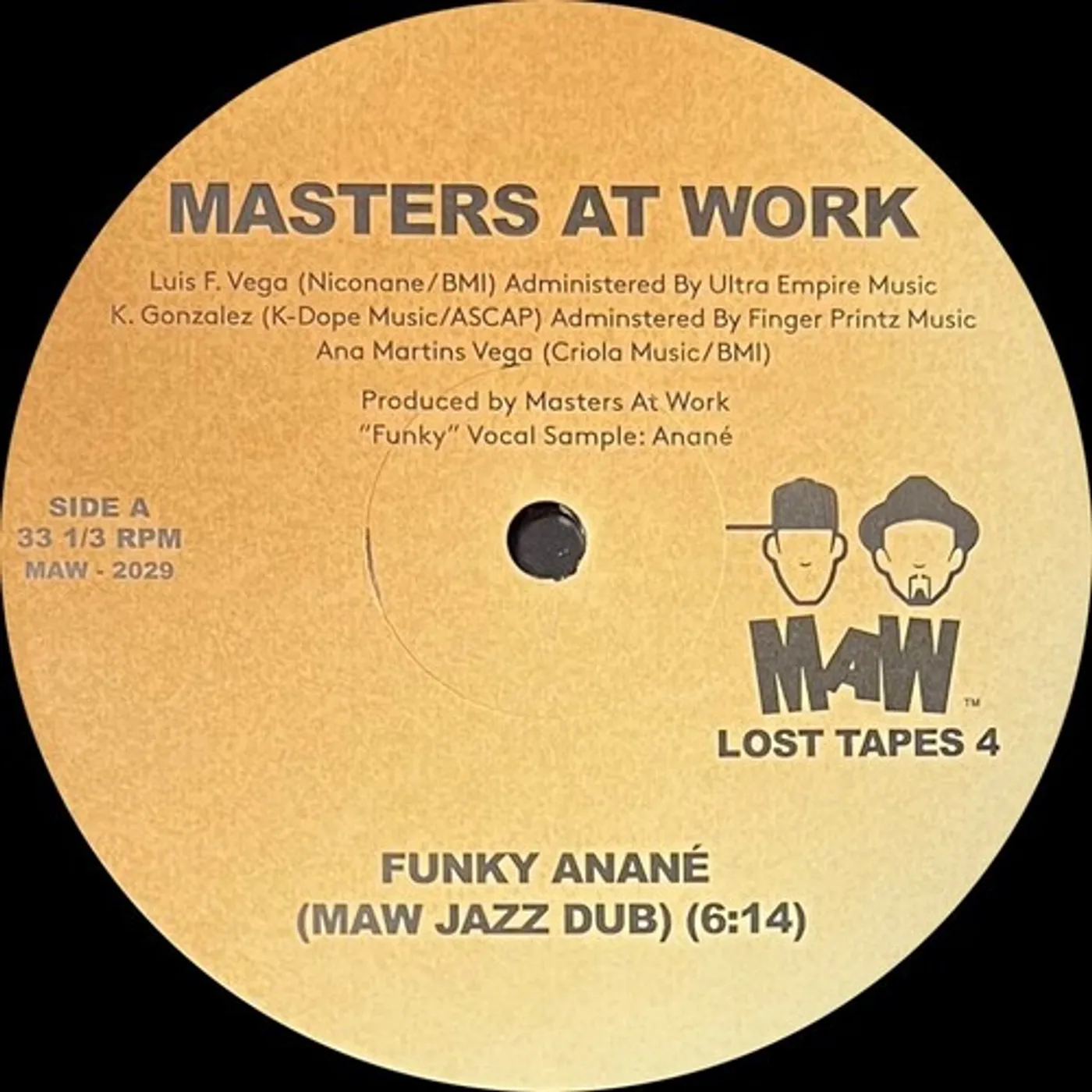 Masters At Work FUNKY ANANE / MAW WANT YOU Vinyl Record