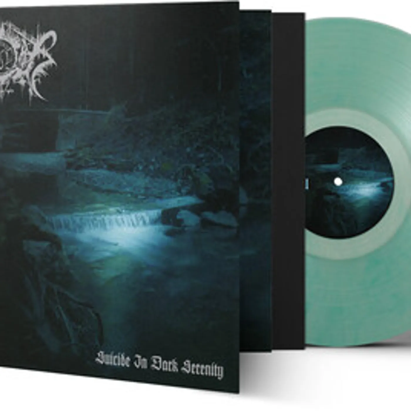 Xasthur SUICIDE IN DARK SERENITY - TRANSPARENT MINT MARBLE Vinyl Record