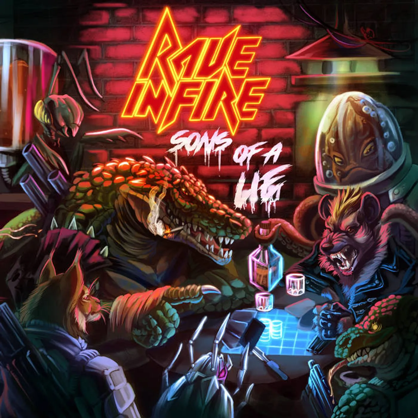 Rave in Fire SONS OF A LIE Vinyl Record