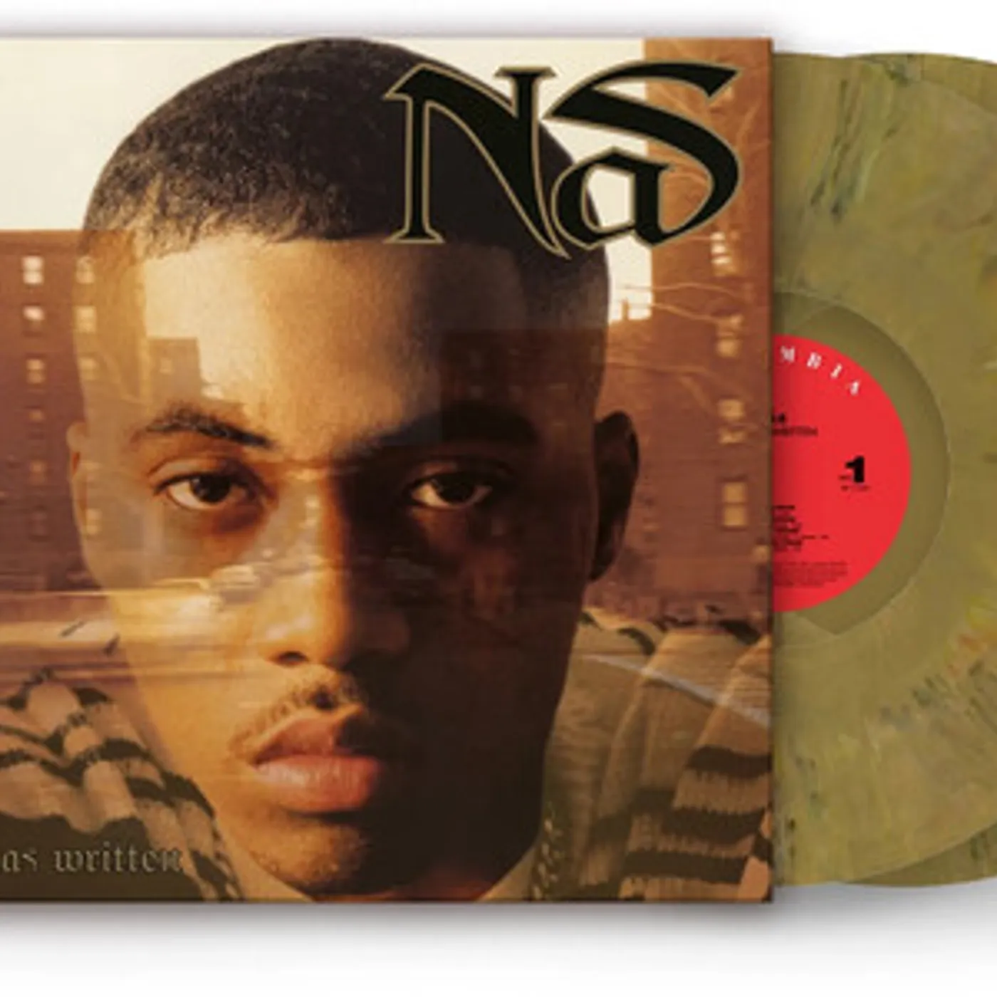 Nas  It Was Written (Gold & Black Marble) Vinyl Record