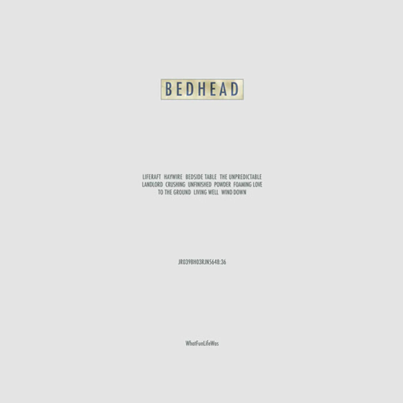 Bedhead WHATFUNLIFEWAS - PINK Vinyl Record