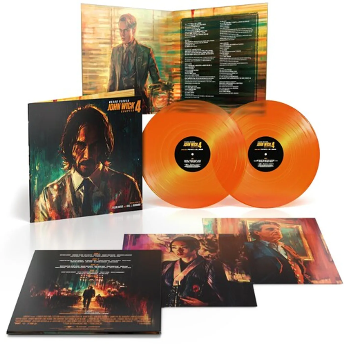 Tyler Bates John Wick Chapter 4 (Original Score) (2LP/Orange) Vinyl Record