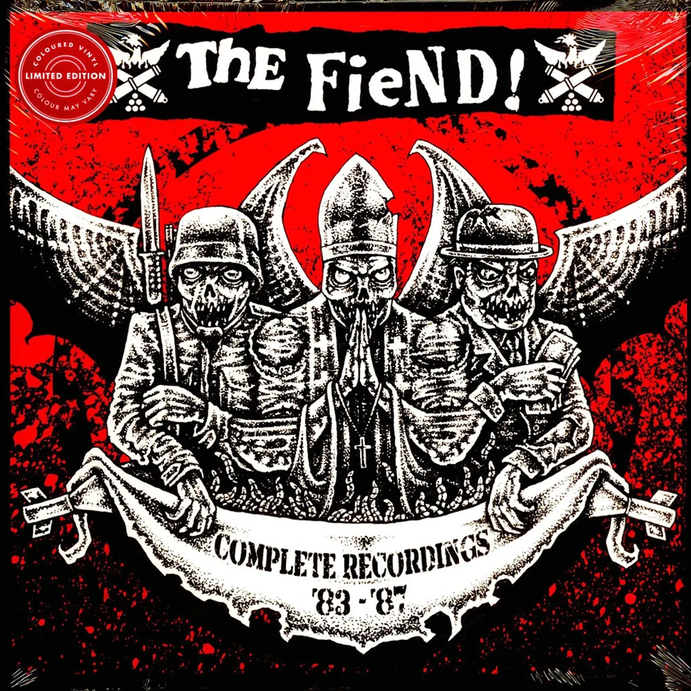Fiend Complete Recordings 1983-1987 (Red) Vinyl Record